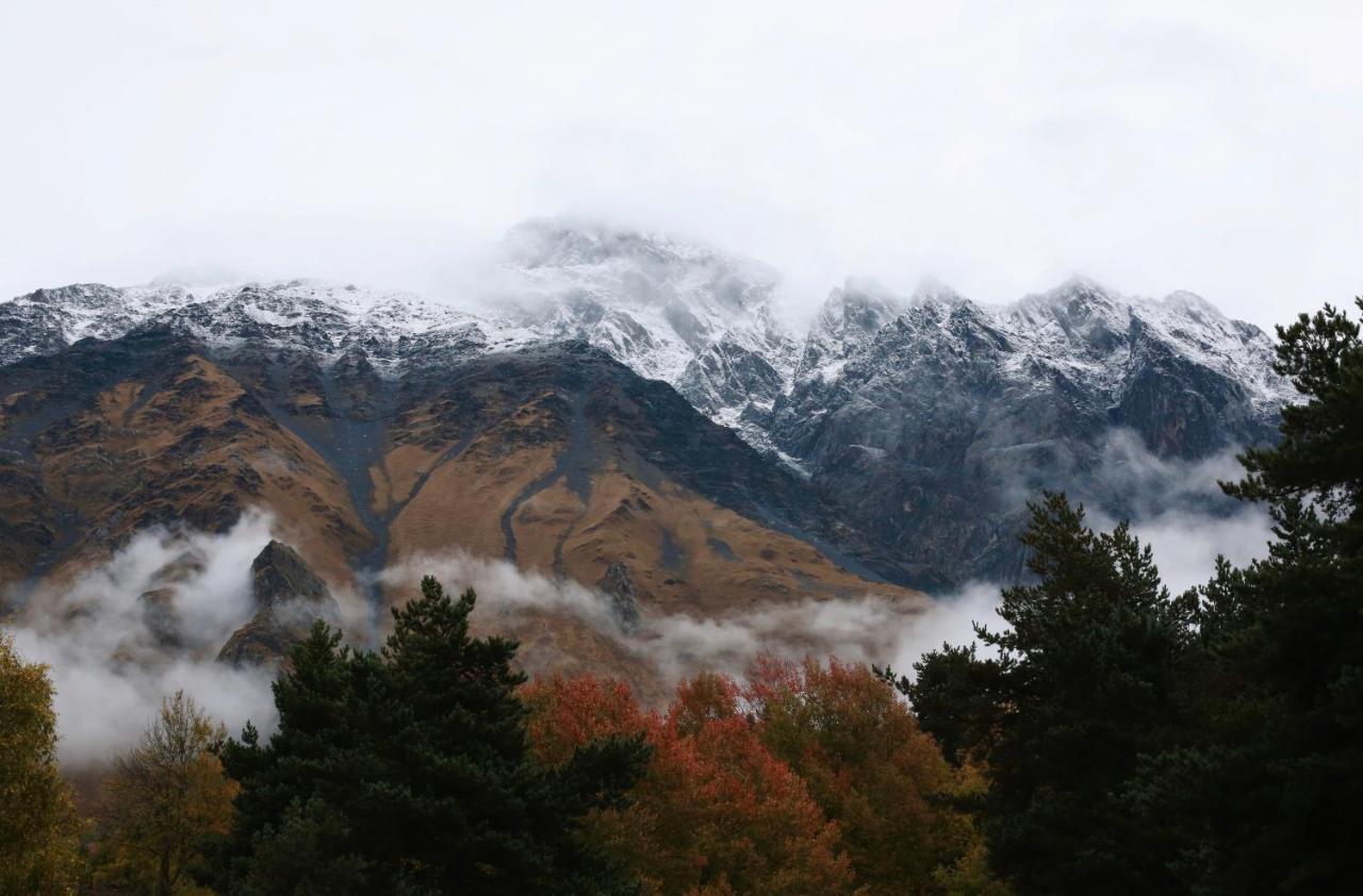 Rooms Hotel Kazbegi Exterior foto The range in autumn